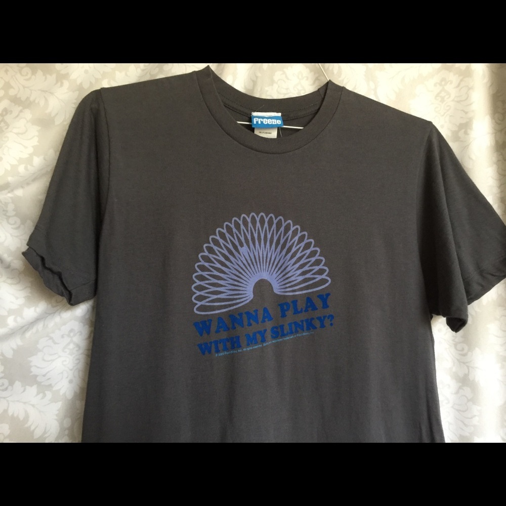 New “Wanna Play with My Slinky?” Graphic T M